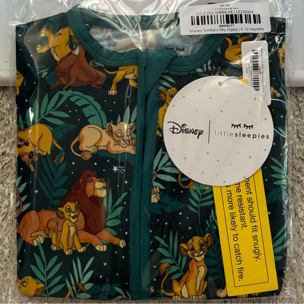 Little Sleepies Simba’s Sky Zippy 6-12